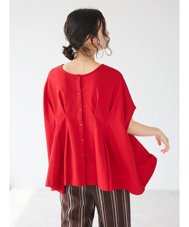 CRAFT STANDARD BOUTIQUE 前後2WAYタックプルオーバー Red