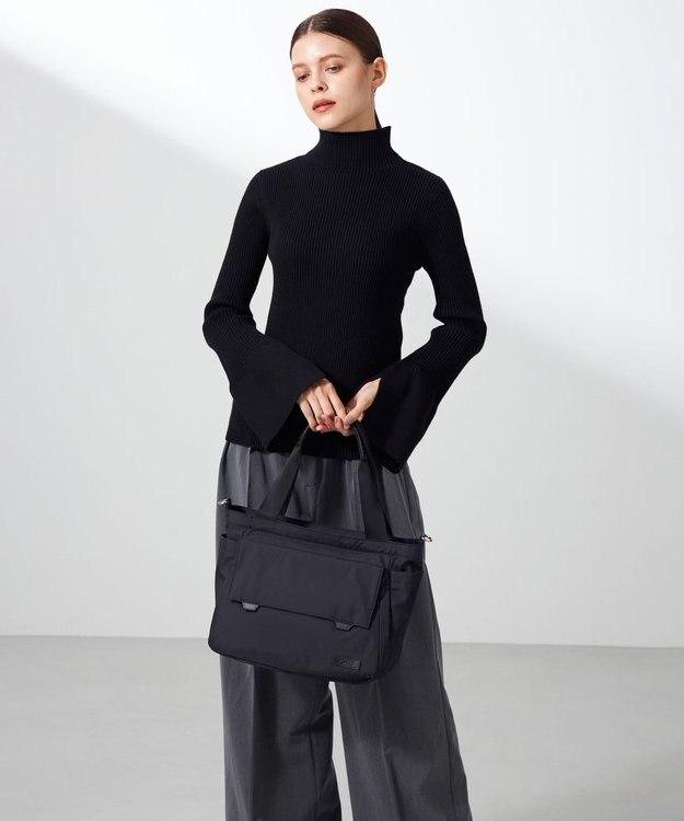 Y'SACCS ダブルタブ　トラベル2WAYトートバッグ ブラック