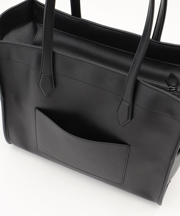 Y'SACCS リサイクルレザー　バインダーA4トートバッグ ブラック