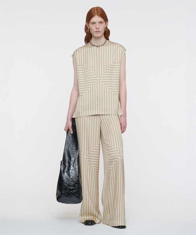 JOSEPH ジオメトリック アニメーション　ブラウス Affogato / Black