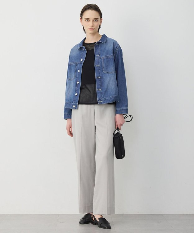 ICB 【先行予約】 ライトストレッチデニム ジャケット ブルーデニム