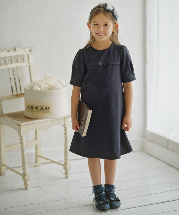 TOCCA ワンピース 紺 ⭐新品⭐TOCCA 半袖ワンピース ネイビー