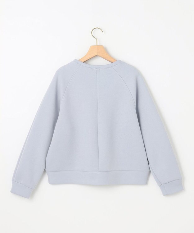 組曲 L ダンボールジャージー ショート丈プルオーバー サックスブルー系