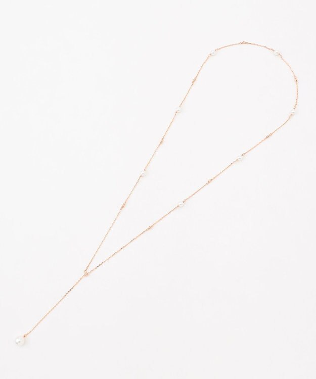 TOCCA PEARL WALTZ LARIAT NECKLACE ネックレス ローズ系