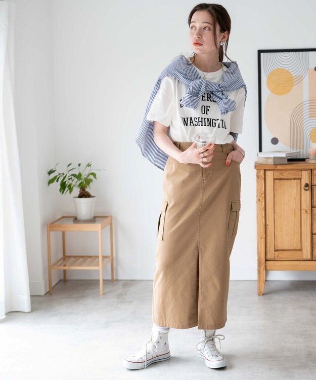 WEGO 【新色追加/手洗い可/綿100%/MLXLサイズ】クルーネックプリントTシャツ 柄1