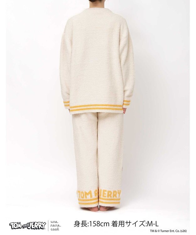 une nana cool トムとジェリー × une nana cool プルオーバー＆ロングパンツセット ベージュ