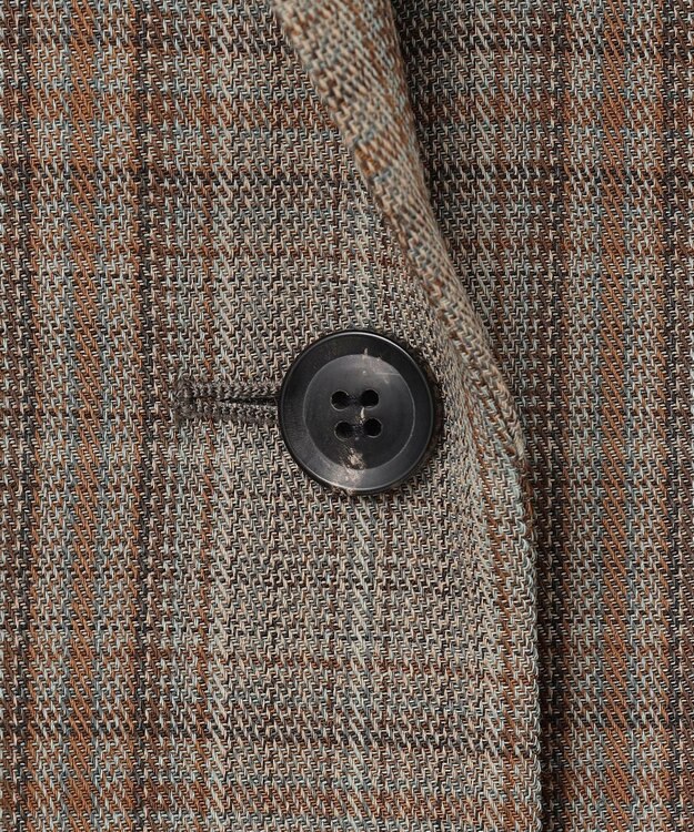 BEIGE， 【Oggi ８月号掲載】SELMA / チェックウールテーラードジャケット Camel × Nude