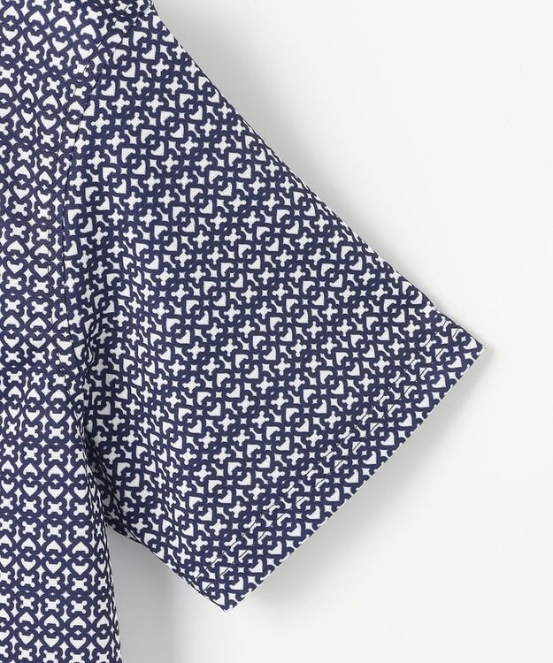 23区GOLF 【MEN】モノグラム柄  半袖ポロシャツ ネイビー系5