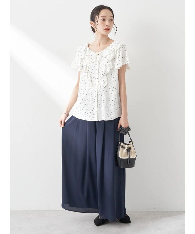 earth music&ecology 選べる丈スカーチョ Navy