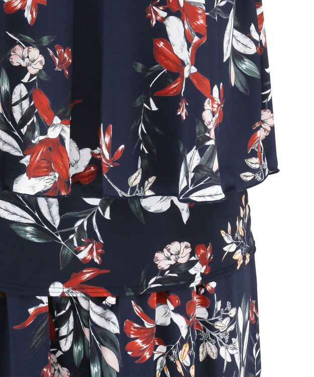 San-ai Resort（三愛水着楽園） 【SALE】ロングパンツセット水着　9M・11L　【Coral veil（コーラルヴェール）】 ネイビー