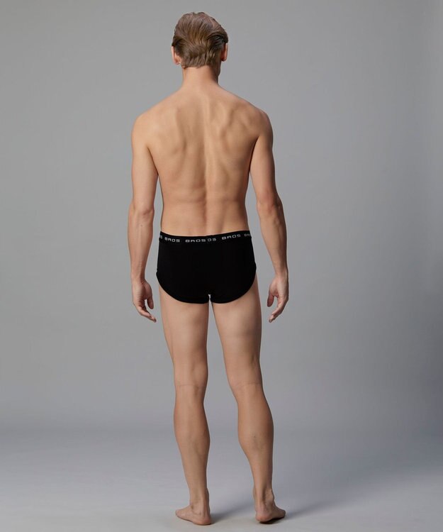 WACOAL MEN ブリーフ フロント立体設計 やさしい肌あたり 前中心布2重設計 前閉じ 下着 メンズ GF2500 /ブロス バイ ワコールメン ブラック