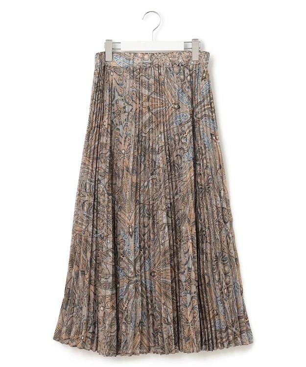 J.PRESS YORK STREET 【WOMEN】エアリープリーツ デザインスカート ブルー系5