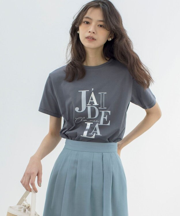 組曲 ロゴ Tシャツ グレー系