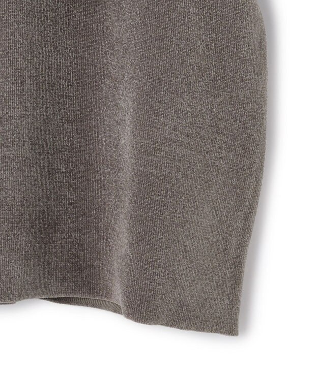 23区 【SLOW/一部店舗限定】ベロア風ニット パーカー ブラウン系