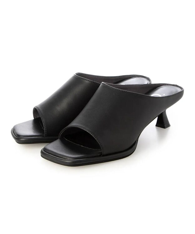 APOM オブリークスクエアカバーミュール ブラック