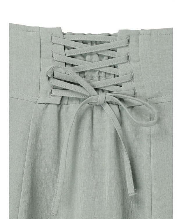 earth music&ecology バックレースアップスカート Mint Green