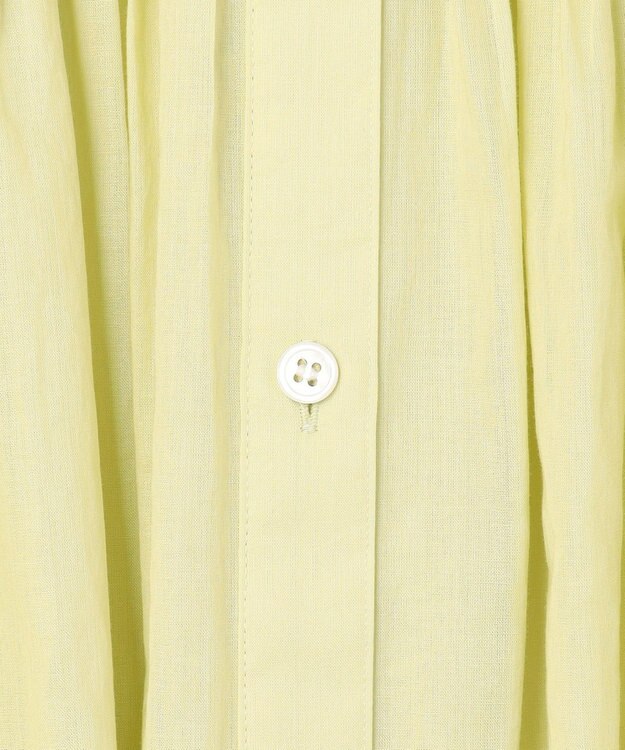 23区 L 【SLOW/一部店舗限定】コットンボイル ギャザー ブラウス イエロー系