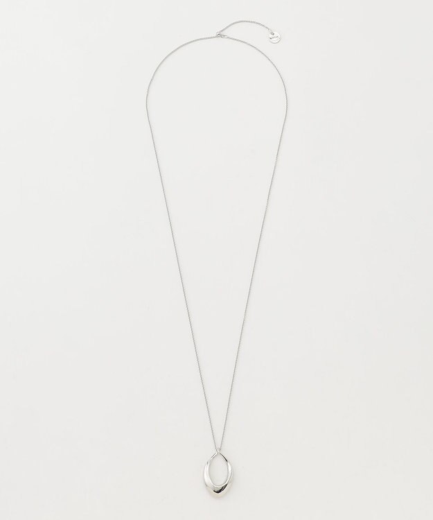 J.PRESS LADIES ドロップ メタル ネックレス シルバー系