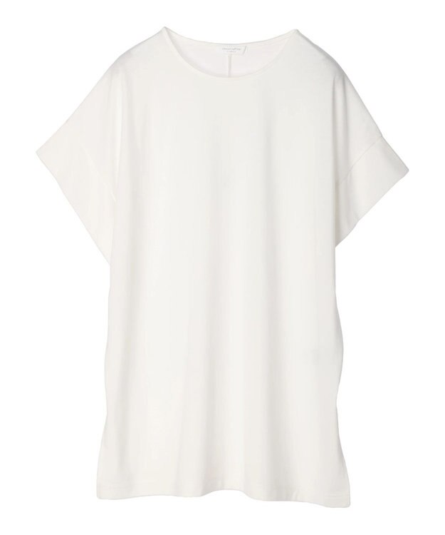 Green Parks 接触冷感袖広チュニック Off White