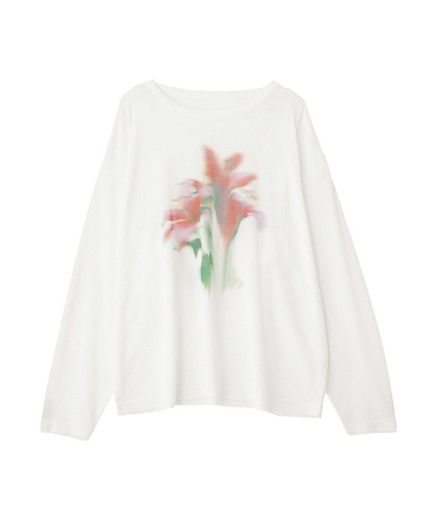 CRAFT STANDARD BOUTIQUE フラワープリントシアーロンTee Red