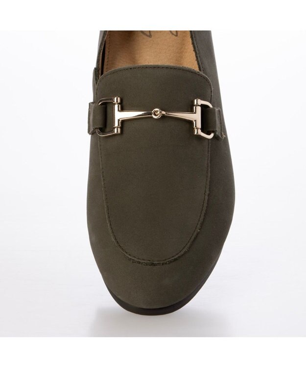 ing <ing>【WEB限定】レザービットローファー カーキヌバック