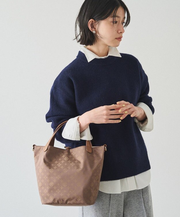 russet ナイロンジャガード2WAYミニトートバッグ(SF-260) Mocha