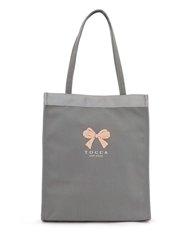 TOCCA PUFFY ICON SUBBAG サブバッグ【星風まどかさん着用】 グレー×リボン