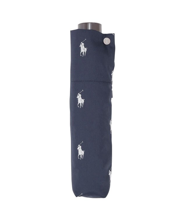 MOONBAT 【WEB限定】POLO RALPH LAUREN（ポロ ラルフローレン） 折りたたみ傘 ポロポニー プリント ネイビーブルー