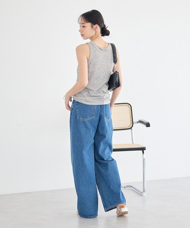 earth music&ecology 【SET】シアーフライスレイヤードタンクトップ Gray Mixture