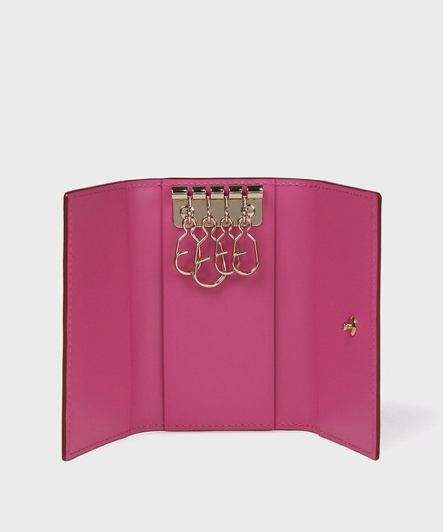 Paul Smith マーケトリースワールラビット キーケース ローズ