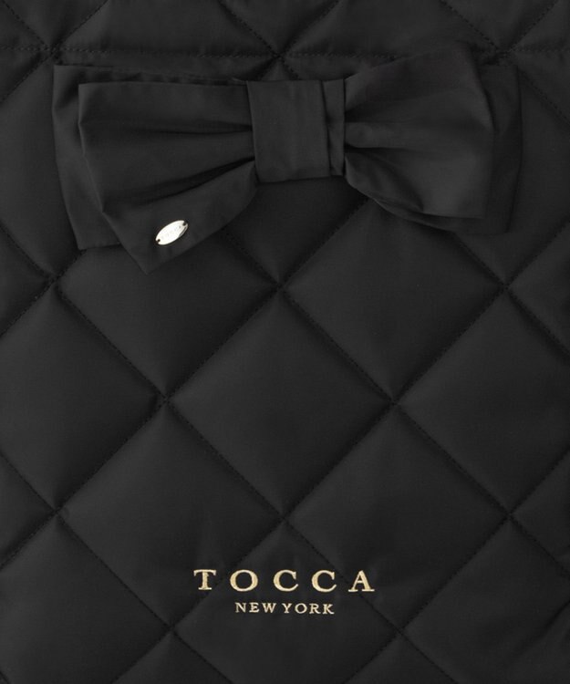 TOCCA 【キャンセル分販売！】【A4サイズ対応】COLOR OF GLORY CUSTOMIZED BAG カスタマイズ トートバッグ ブラックキルト×大リボン