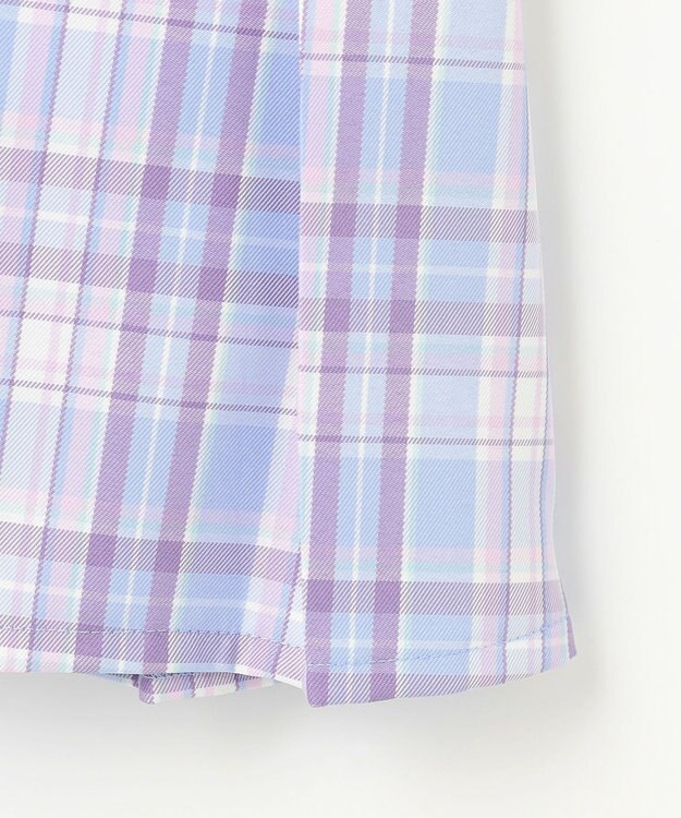 ANY KIDS プリーツ スカパン サックスブルー×チェック