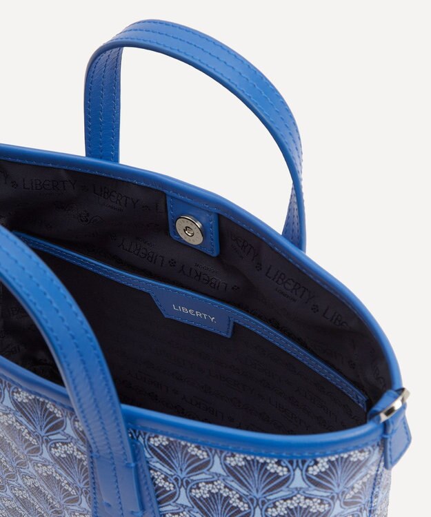 LIBERTY. アイフィス ブルー ミニ マールボロ トートバッグ コーンフラワーブルー