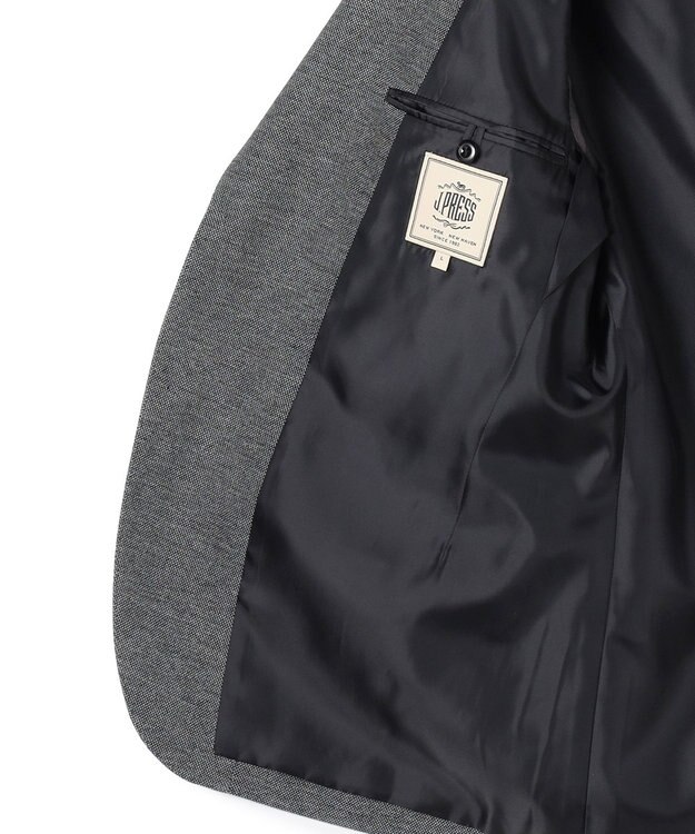 J.PRESS MEN 3シーズン着られる上質素材【ストレッチ / 吸水速乾 / 洗える / 消臭】AXIO 3ポジションジャージー ジャケット ライトグレー系