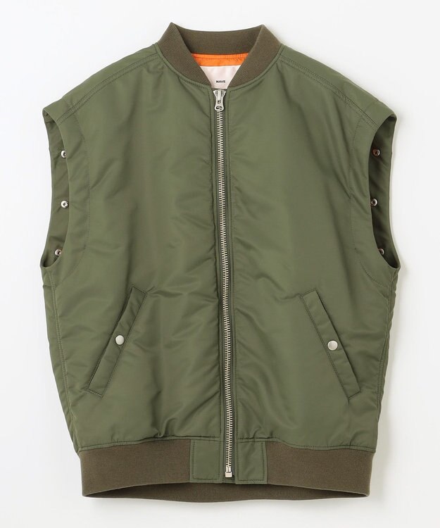 NAVE ボアスリーブ 2WAY MA-1 カーキ系