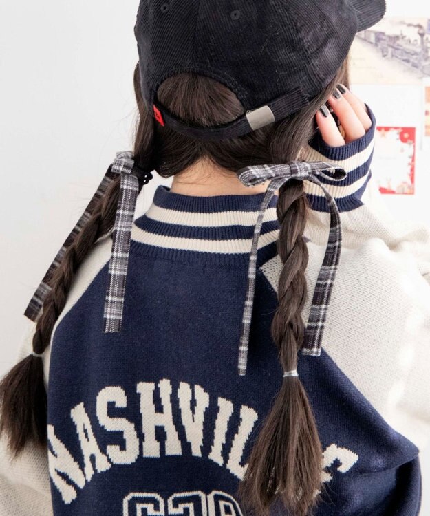 WEGO L2Pロングリボンゴム グレーチェック1