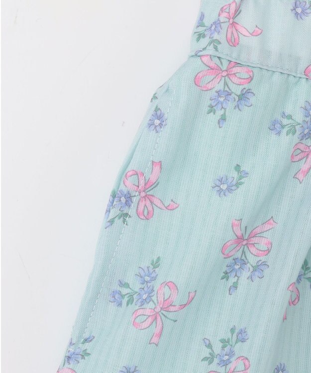 ANY KIDS フラワー×リボン スカパン ミント