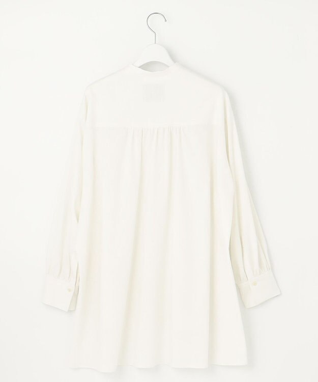 UNFILO 【GISELe 6月号掲載/洗える】リネンレーヨンバンドカラーシャツ オフ