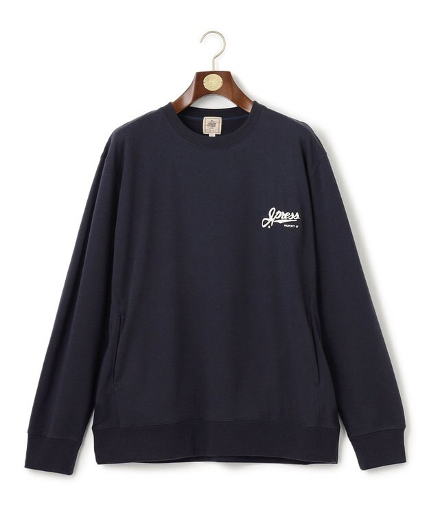 J.PRESS MEN インレージャージー ロゴトレーナー ネイビー系