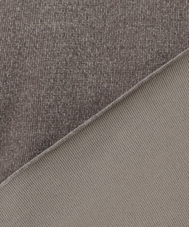 23区 【SLOW/一部店舗限定】ベロア風ニット パーカー ブラウン系