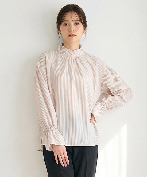 Feroux 【2WAY】キャンディースリーブ ブラウス ベージュ系