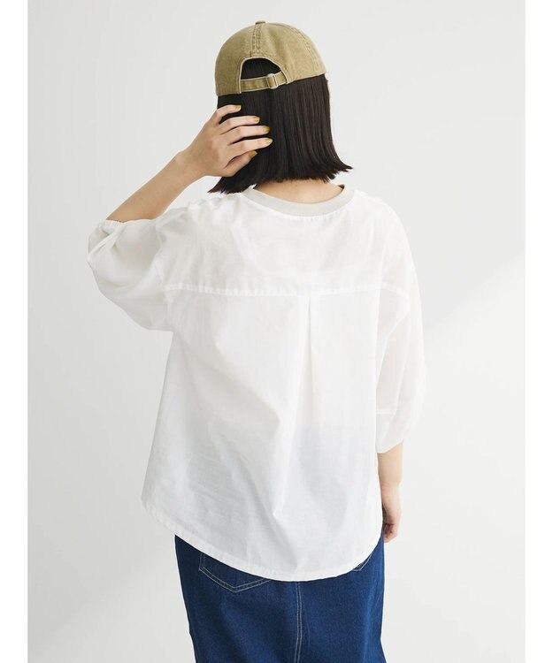 Green Parks ランタンスリーブブラウス Off White