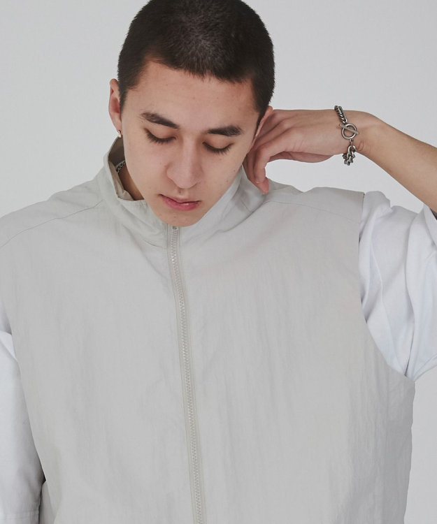 WEGO ナイロンベスト ライトグレー