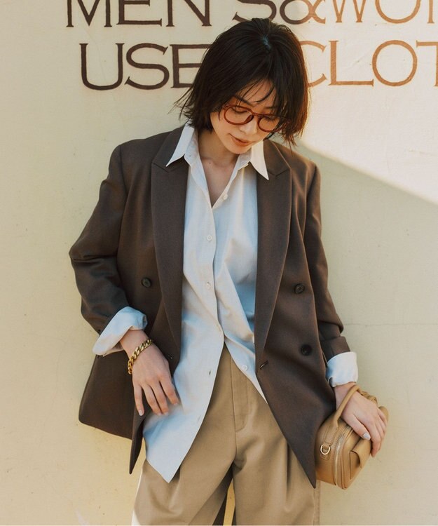 UNFILO 【WEB限定カラー】コットン オーバーシャツ [WEB限定]ベージュ