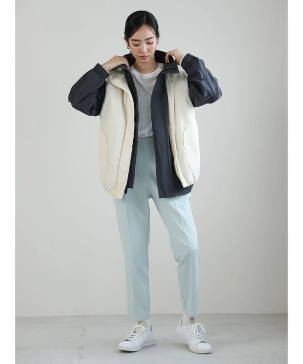 Green Parks 撥水加工　2WAYゆったりブルゾン Charcoal Gray