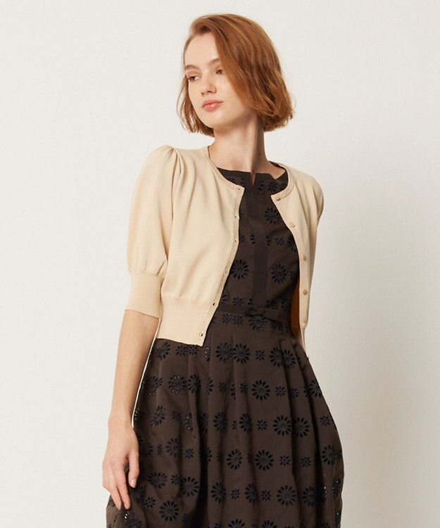 TOCCA 【接触冷感・UV90%以上カット・洗える】BALOON カーディガン ミルクティー系