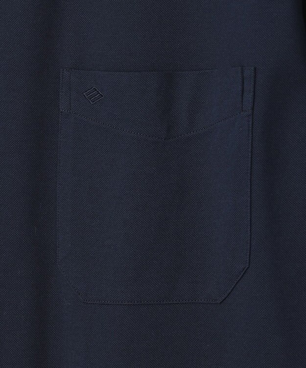 JOSEPH ABBOUD 【イージーケア】快適な着心地 ジャージーシャツ ネイビー系