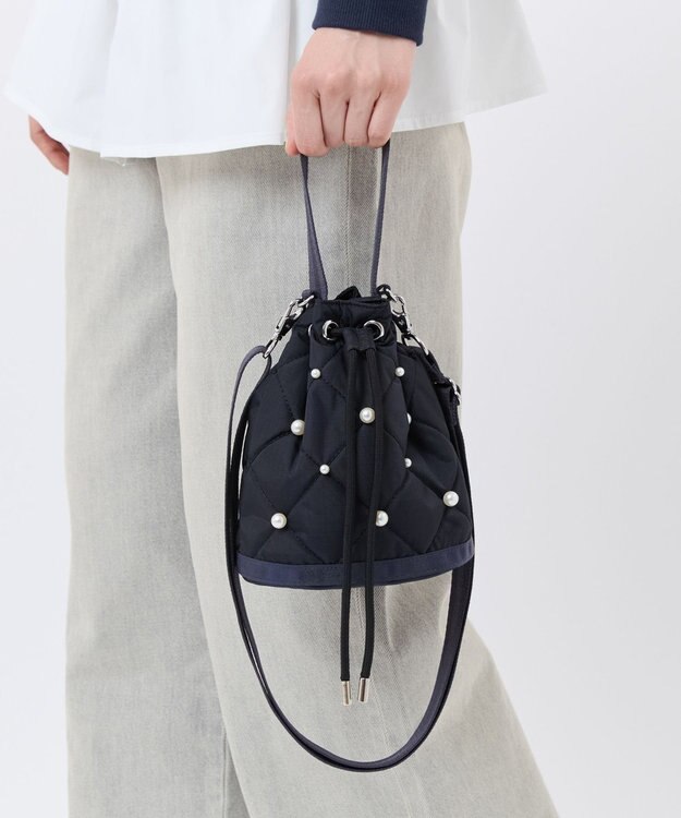 LeSportsac DRAWST BUCKET W PEARLS/ディープシーパール ディープシーパール