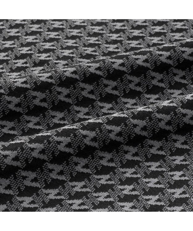 ZERO HALLIBURTON 【セットアップ可能】 モノグラム柄 ハーフジップニット ZHG-W5A4b 85137 ブラック