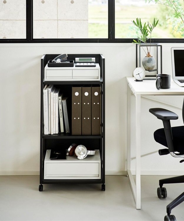 tower 目隠しワゴン タワー L ブラック ブラック